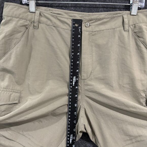 Columbia Aruba III Convertible Pants Women's Large Olive Green Cargo Omni-Shade - Picture 10 of 13